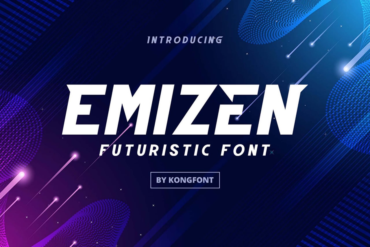 Download Emizen Futuristic Font font (typeface)