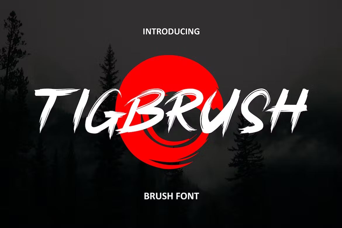Download Tigbrush font (typeface)