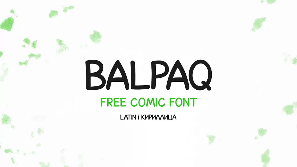 Download Balpaq Cyrillic font (typeface)